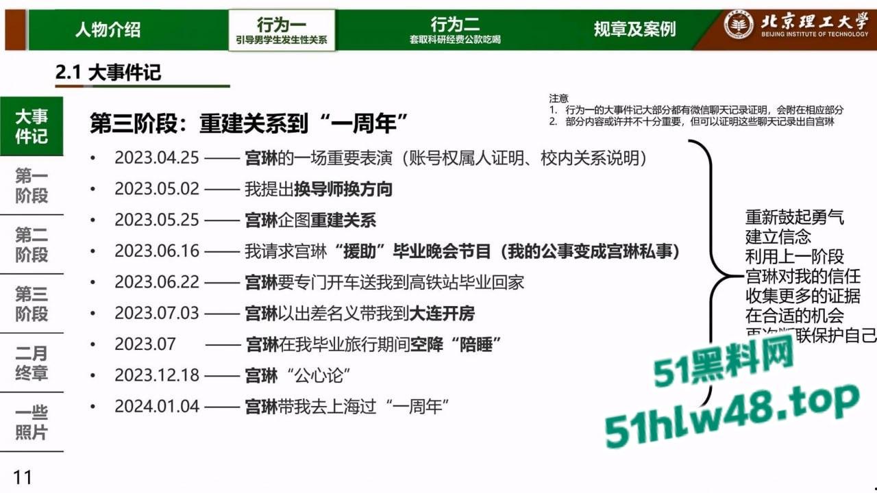 炸裂！北京理工大学男学生实名举报校内宫琳教授性骚扰，专门制作了PPT分板块举报宫琳侵犯行为！-6